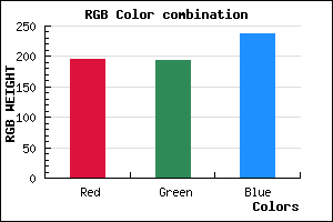 rgb background color #C4C1ED mixer