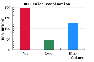 rgb background color #C42C7C mixer
