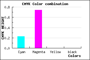 #C442FF color CMYK mixer