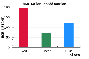 rgb background color #C44877 mixer