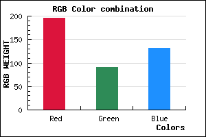 rgb background color #C45A84 mixer