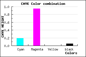 #C50BF2 color CMYK mixer
