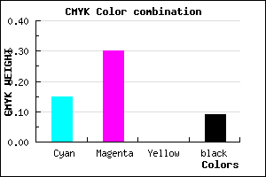 #C5A2E7 color CMYK mixer