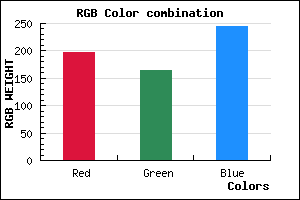 rgb background color #C5A4F4 mixer