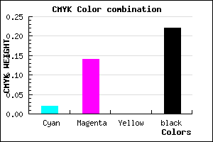 #C5ACC8 color CMYK mixer