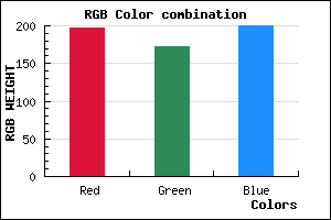 rgb background color #C5ACC8 mixer