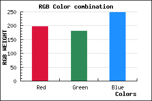 rgb background color #C5B4F8 mixer
