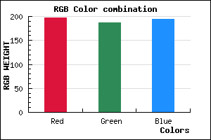 rgb background color #C5BBC2 mixer