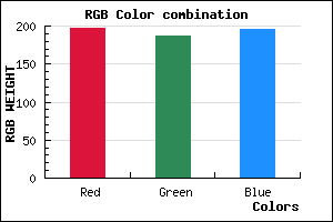 rgb background color #C5BBC3 mixer