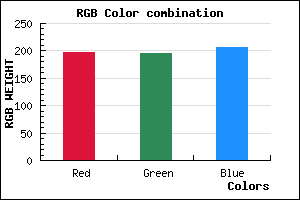 rgb background color #C5C3CF mixer