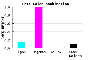 #C600E5 color CMYK mixer