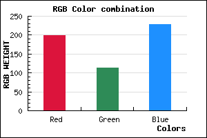 rgb background color #C672E4 mixer