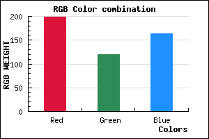 rgb background color #C677A3 mixer