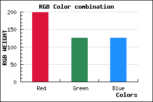 rgb background color #C67D7D mixer