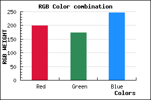 rgb background color #C6AEF6 mixer