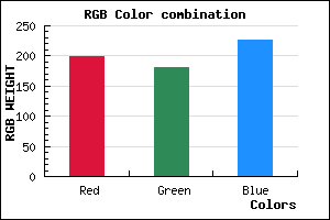 rgb background color #C6B4E3 mixer