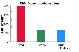 rgb background color #C64242 mixer