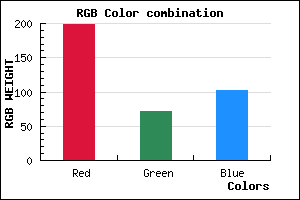 rgb background color #C64866 mixer