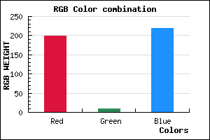 rgb background color #C609DB mixer