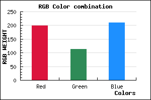 rgb background color #C771D1 mixer