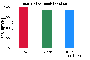 rgb background color #C7B8B7 mixer