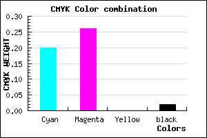 #C7B8F9 color CMYK mixer