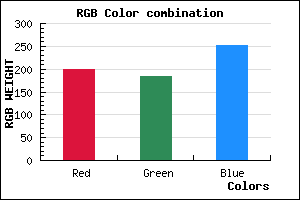 rgb background color #C7B8FB mixer