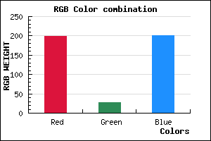 rgb background color #C71BC9 mixer