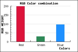 rgb background color #C71D61 mixer