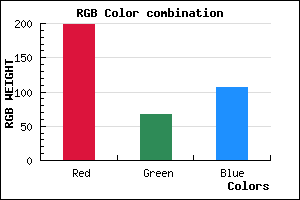 rgb background color #C7436B mixer