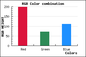 rgb background color #C7486F mixer