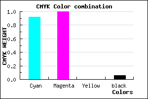 #1401EF color CMYK mixer
