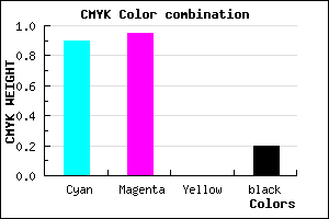 #140BCB color CMYK mixer