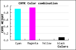 #140BEB color CMYK mixer