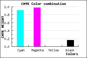 #1404D7 color CMYK mixer