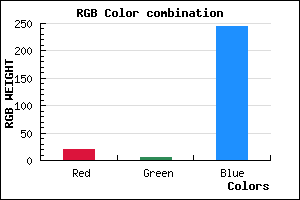 rgb background color #1405F5 mixer