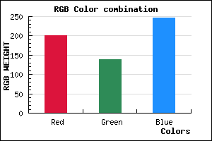 rgb background color #C88AF6 mixer