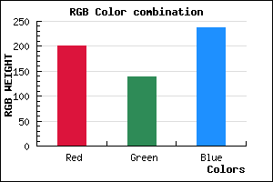 rgb background color #C88BED mixer