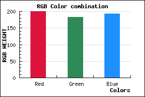 rgb background color #C8B6C1 mixer