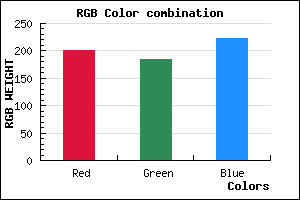 rgb background color #C8B8DE mixer