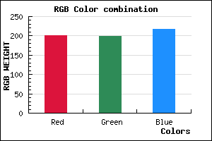 rgb background color #C8C6DA mixer
