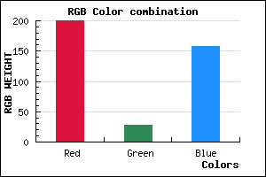 rgb background color #C81C9D mixer