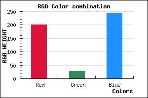 rgb background color #C81CF5 mixer