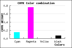 #C838EC color CMYK mixer