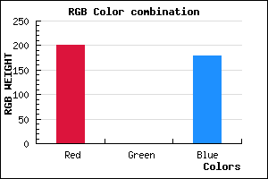 rgb background color #C900B3 mixer