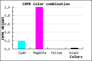 #C901F9 color CMYK mixer