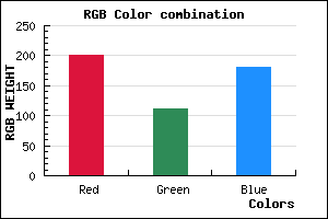 rgb background color #C970B5 mixer