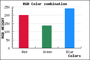 rgb background color #C989F1 mixer