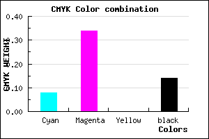 #C990DB color CMYK mixer