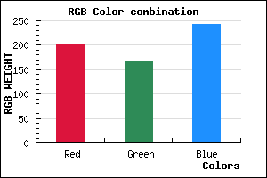 rgb background color #C9A6F2 mixer